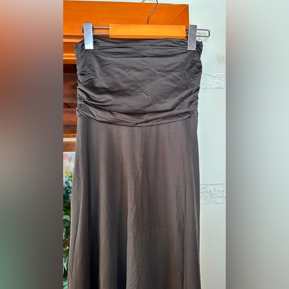Convertible Maxi Skirt / Strapless Dress – Dark silver grey – Size S/M - Picture 3 of 4